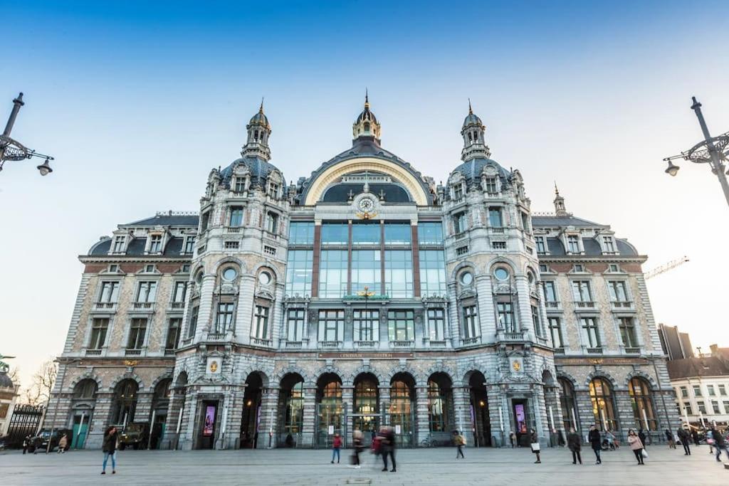 Cosy Appartement Met Tuin In Centrum Antwerpen Gratis Parking Free Parking! Buitenkant foto