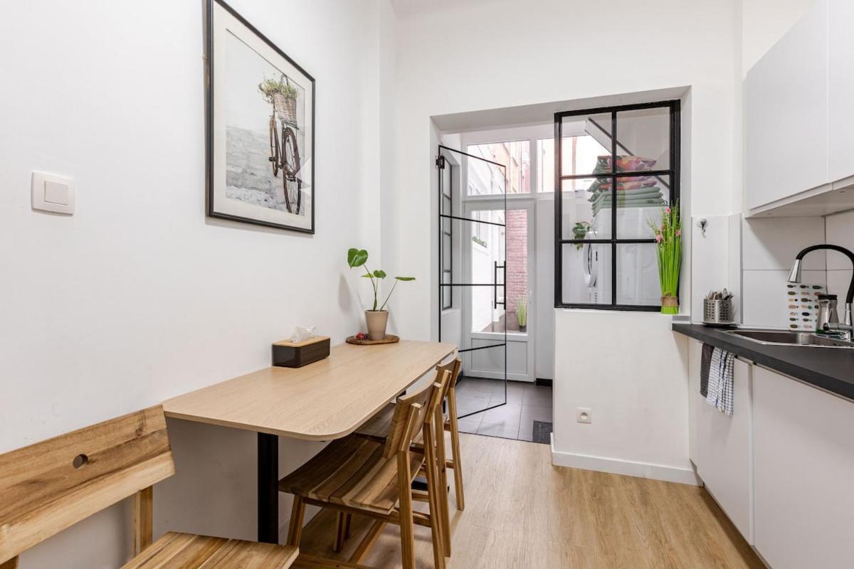 Cosy Appartement Met Tuin In Centrum Antwerpen Gratis Parking Free Parking! Buitenkant foto
