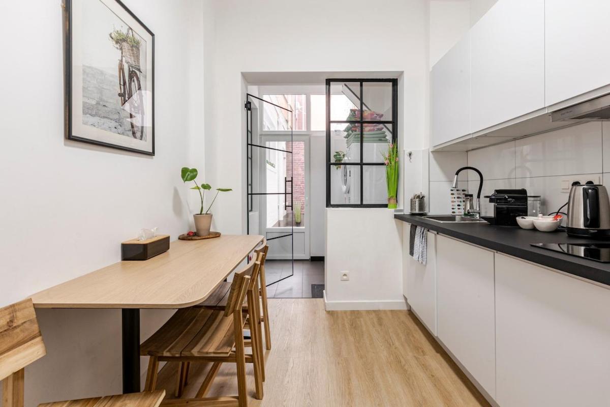 Cosy Appartement Met Tuin In Centrum Antwerpen Gratis Parking Free Parking! Buitenkant foto